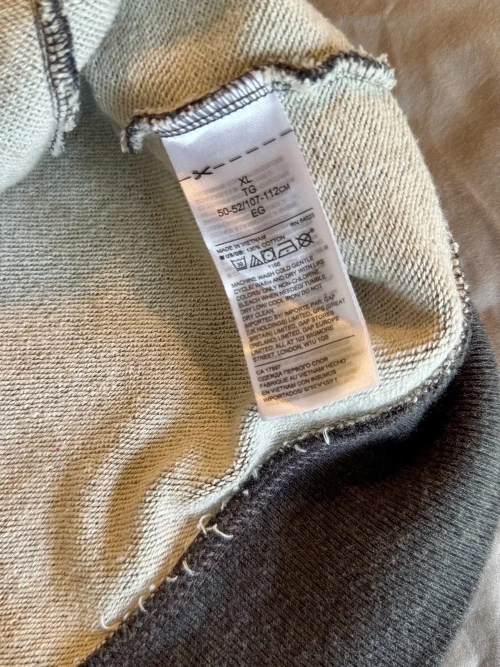 BANANA REPUBLIC Grey Zip Hoodie Sweatshirt w Pockets Jacket Full Zipper Sweater